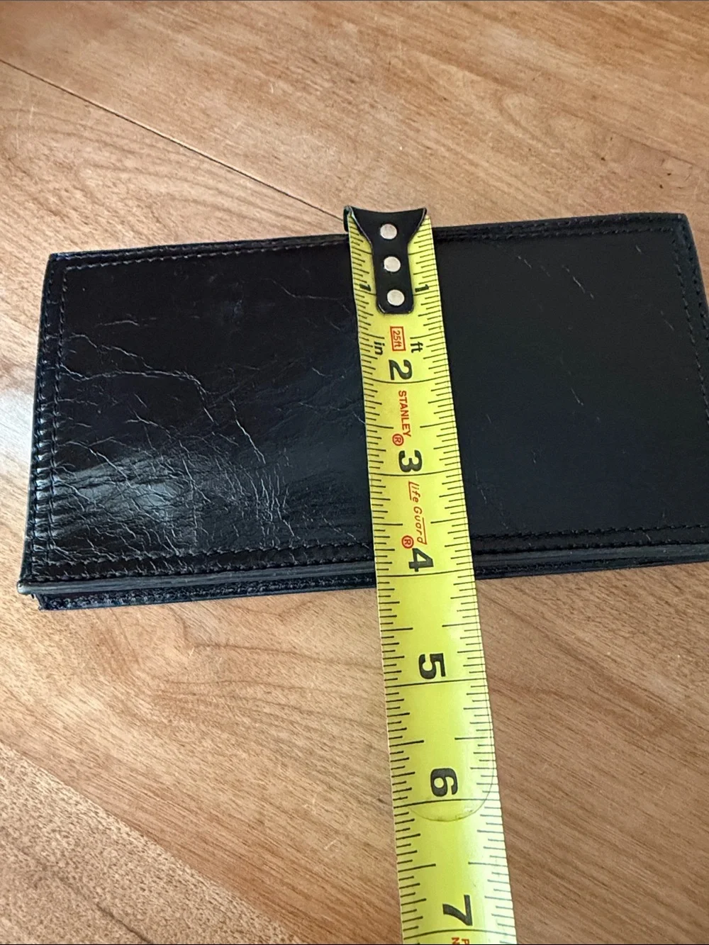 HOBO Black Patent Leather Long Wallet with Wrist Strap